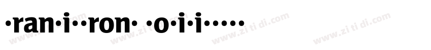 TransitFront Positiv字体转换